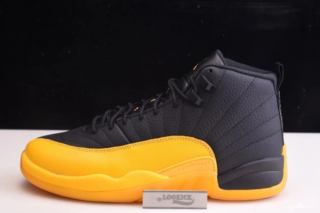 Black Jordan 12 130690-070 University Retro Gold Air 1208